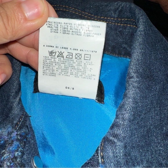 Dolce & Gabbana button down denim jacket sz S #M2 - Picture 6 of 6